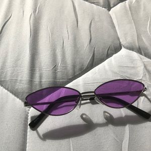 Trendy purple sunglasses